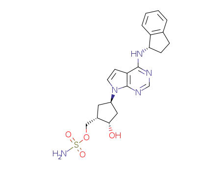 ((1S,2S,4R)-4-(4-(((S)-2,3-dihydro-1H-inden-1-yl)amino)-7H-pyrrolo[2,3-d]pyrimidin-7-yl)-2-hydroxycyclopentyl)-methyl sulfamate